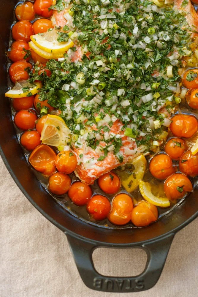 Herby Olive Oil Roasted Salmon — Amanda Frederickson